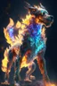 Placeholder: Zombie dog fire dragon humanoid fused ,extremely detailed,crystal clear, mystical colors ,perfectly centered image, perfect composition, rim light, beautiful lighting, 8k, stunning scene, raytracing