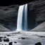 Placeholder: inverted waterfall on the surface of the moon