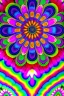 Placeholder: psychedelic mandala made out of flowers, feathers, ultra detailed, photorealistic, vivid colours, intricate details, in the style of Elspeth McLean, 8k