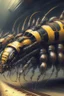 Placeholder: Hornet centipede train fused ,highly detailed, detailed, smooth, sharp focus, chiaroscuro, digital painting, rossdraws