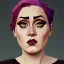 Placeholder: Portrait of a 30 year old witch like Adele