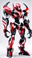 Placeholder: big venom robot with red and white color schemes, in the style of fairy academia, hard-edge style, agfa vista, dynamic pose, oshare kei, hurufiyya, rtx, close picture, intricate details, highly detailed, high details, detailed portrait, masterpiece,ultra detailed, ultra quality