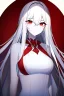 Placeholder: girl, masterpiece, best quality, cinematic lighting, detailed outfit, vibrant colors, perfect eyes, long hair, white hair, red eyes, white skin, red eyeliner