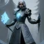 Placeholder: matron malice on floating disc, frost smoke,drow city, academy, underdark, Menzoberranzan,4k, Highly Detailed, perfect eyes, Digital Illustration, Cinematic Lighting, Realistic, Sharp Focus, Centered, Beautifully Lit, Bioluminescent by Stanley Artgerm Lau