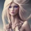 Placeholder: Woman with long blond hair Wearing make up avatar pandora