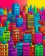 Placeholder: squarish of a colorful city