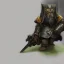 Placeholder: dnd, dwarf, priest, heavy armour, portrait, only face, close up