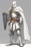 Placeholder: Knight wearing white armor and white cape with white face mask, holding a greatsword