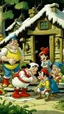 Placeholder: Snow White soon learns that the cottage is the home of seven dwarfs named Doc, Grumpy,who work in a nearby mine. Returning home, they are alarmed to find their cottage clean and suspect that an intruder has invaded their home