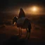 Placeholder: an extremely realistic photograph of a pregnant Virgin Mary sitting on the back of a donkey , a man, Joseph standing beside the donkey, traveling to Bethlehem as in the Bible , in semi darkness with above a comet that sheds its beam in the distance , (Rembrandt Lighting), zeiss lens, ultra realistic, (high detailed skin:1.2), 8k uhd, dslr, Dramatic Rim light, high quality, Fujifilm XT3