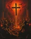 Placeholder: Bosch painting style, nightmare , sinners people suffering in hell crying for mercy , dramatic, great quality picture with cinematic scenes