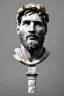 Placeholder: Ultra Realistic image, Roman sculpture, white marble material, Lionel Messi, gold Laurel wreath, chisel style, waist up portrait, epic, celestial, cinematic lighting, God light, god rays, 4k resolution, smooth details, ornate details, soft lighting, unreal engine 5, marble background.