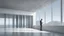 Placeholder: there is a man standing in a large building with a cell phone, architectural visualisation, inspired by Tadao Ando, digital rendering, conceptual rendering, render vray, photoralistic rendering, inspired by Peter Zumthor, architectural rendering, detail render, a digital rendering, in style of norman foster, orthographic 3d rendering, lumion rendering