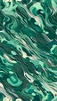 Placeholder: Abstract water pattern, pastel colors and deep green