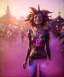 Placeholder: Ultra Realistic photo, medium shot view, drunken sweet dancer old brunette woman, carnival scene, monster hair, steampunk style. Red hair, confeti, smile, happy, festival, ovnis, gradient color fog. highly detailed, concept art, unreal engine 5, ray tracing, RTX, lumen lighting, ultra detail, volumetric lighting, 3d, finely drawn, high definition, high resolution.