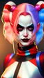 Placeholder: Harley Quinn, high delicate defined details, beautiful, atmospheric, matte, 3 d 8 k octane rendered, sharp focus, illustration, high detail, ultra realistic, highly saturated colors