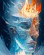 Placeholder: the anatomy of a human head made of snow, crystal ice and fire , an ultrafine detailed painting by whadatobexy, octopath traveler, vanitas, angular, altermodern, surreal