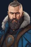 Placeholder: Ragnar Lothbrok in 8k cartoon artstyle, blue eyes, Bald, big beard, tattoos, winter, close picture, highly detailed, high details, detailed portrait, masterpiece,ultra detailed, ultra quality