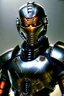 Placeholder: Cybernetic samurai wearing biomechanical armor, photorealistic