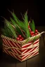 Placeholder: christmas candy canes in a seald box