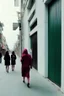 Placeholder: women walking down a central street of a city wearing second-hand clothes #eslarevolucióndelassecondhand, modern pop style, real photography, de cara a la cámara