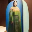 Placeholder: Full body portrait, painting, medium shot lady style of Inuit art