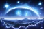 Placeholder: cosmos, ufo blue metallic, sky stars, sky blue light, light