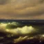 Placeholder: George Inness, painting, ocean, waves, lightning, photo realistic, 8k,