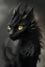 Placeholder: cat like black dragon