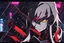 Placeholder: Alastor in 8k anime cgi draw style, hazbin hotel them, neon effect, close picture, rain, highly detailed, high details, detailed portrait, masterpiece,ultra detailed, ultra quality