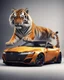 Placeholder: Combination of tiger and sports car