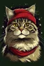 Placeholder: Christmas cat graphic