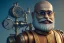 Placeholder: portrait of a bald and shaved Atul Bhardwaj building lego, steampunk, brown eyes, no facial hair, steampunk, unreal 5, octane render, cinema4d, dynamic lighting, soft lighting, 4k, redshift render, highly detailed, hyper realistic