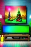 Placeholder: tv with christmas celebration on it
