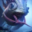 Placeholder: fluid ink angler fish creature, unreal engine 5, 8k resolution, photorealistic, ultra detailed