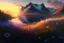 Placeholder: beautiful nature, mountains, fjord, flower meadow, forest, sunset, detail, realism