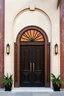 Placeholder: entrance door wall design art deco style double height