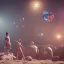 Placeholder: Ultra realistic circus scene. Classic acrobat woman, waist up view, Wes Anderson style, happy, bubbles, highly detailed, concept art, unreal engine 5, god rays, ray tracing, RTX, lumen lighting, ultra detail, volumetric lighting, 3d, finely drawn, high definition, high resolution.