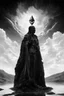 Placeholder: tom lee ethereum oracle of delphi seeing the futurein the style of surrealism black and white