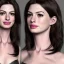 Placeholder: only perfect Anne Hathaway, face and bust, wearing victoria secret, highly realistic, highly detailed