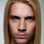 Placeholder: Man with blond straight hair and brown eyes