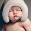 Placeholder: newborn baby wearing Rayban sunglass