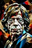 Placeholder: A Digital Pop Art Portrait of Mick Jagger from the Rolling Stones