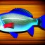 Placeholder: game icon, tilapia fish over kitchen cutting board, realistic 3d, unreal engine, octane render