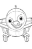 Placeholder: outline art for cute Airplane coloring pages with sitch, white background, Sketch style, full body, only use outline, toddlers style, clean line art, white background, no shadows and clear and well outlined.