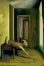 Placeholder: a chimera in a liminal room depicted by balthus