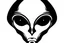 Placeholder: alien head clip art stencil