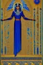 Placeholder: [ancien Egypt, real photography] Clad in a robe of deep cobalt blue, Akkiru's attire seemed to meld seamlessly with the boundless expanse around him. The fabric, adorned with motifs that echoed the rhythmic dance of waves, flowed gracefully in the wind. As he gripped the ship's ornate railing, his fingers - calloused by the duties of leadership - clung with a practiced firmness, a testament to his unwavering grip on the helm of his people's destiny.