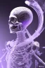 Placeholder: Futuristic Neon crystal skeleton samurai smoke glass fire water