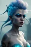 Placeholder: portrait,beautiful sirene, post-apocalyptic in a cyberpunk city, realistic, intriacte detail, sci-fi fantasy style, volumetric lighting, particales,highly detailed,cinematic, deep dark, 8k, 3d,lights.